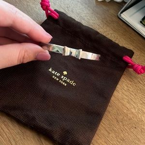 Kate Spade Silver Bow Bangle